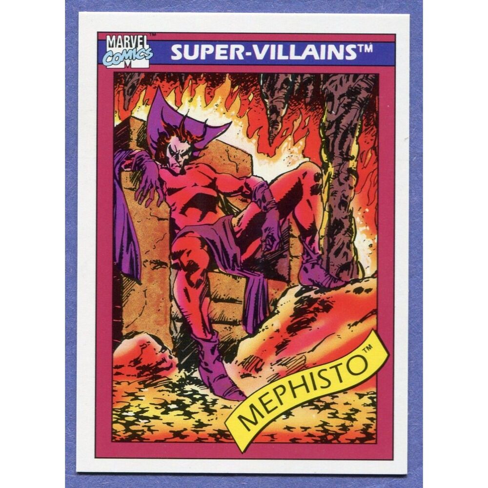 1990 Marvel Universe Card #78 Mephisto